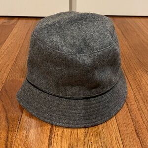 L.L. Bean grey wool bucket hat